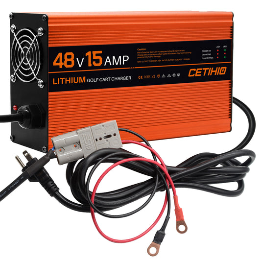 48 Volt Lithium Battery Charger for Golf Carts with Anderson Plug