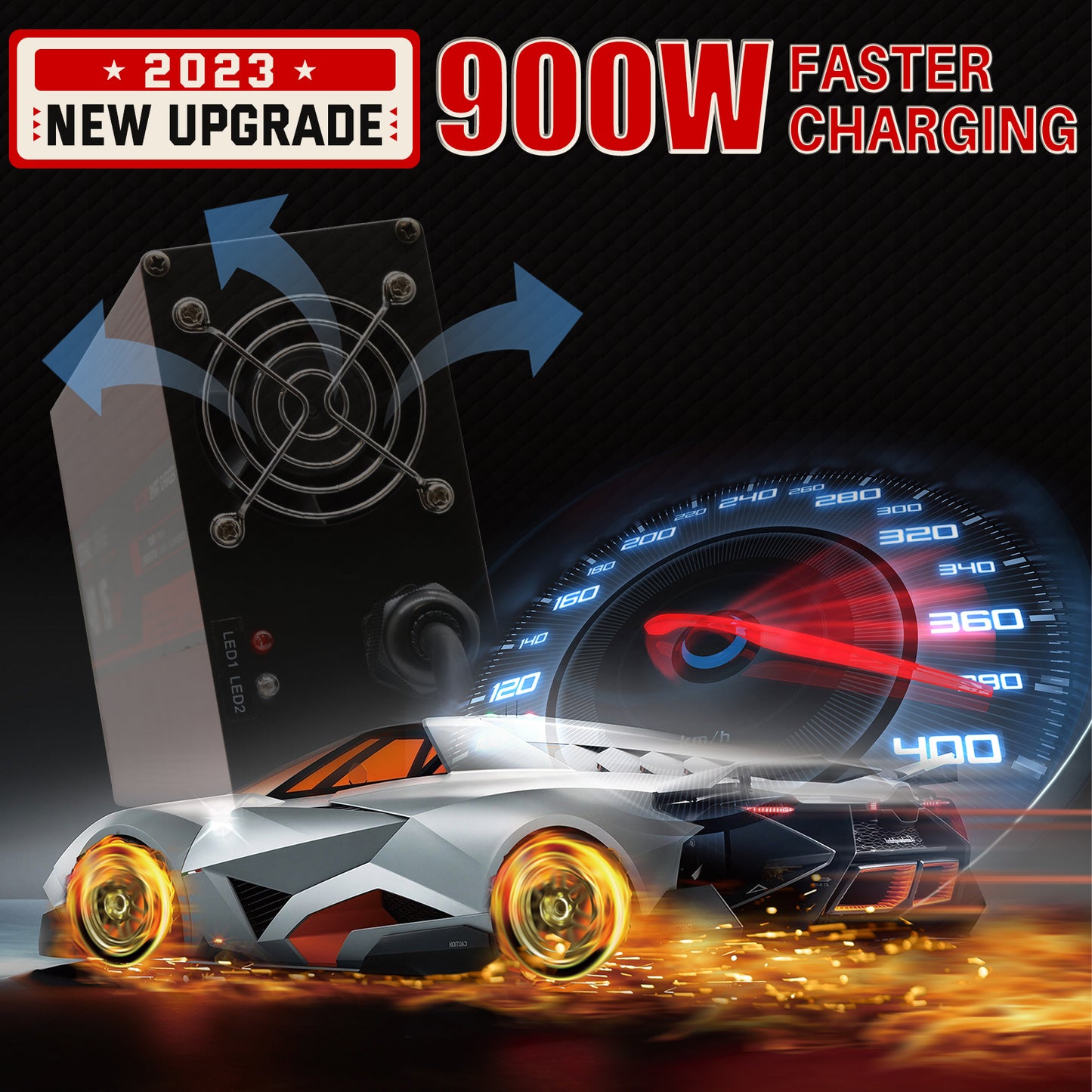 36 Volt 18 AMP Golf Carts Battery Charger for EZGO-D Style Plug