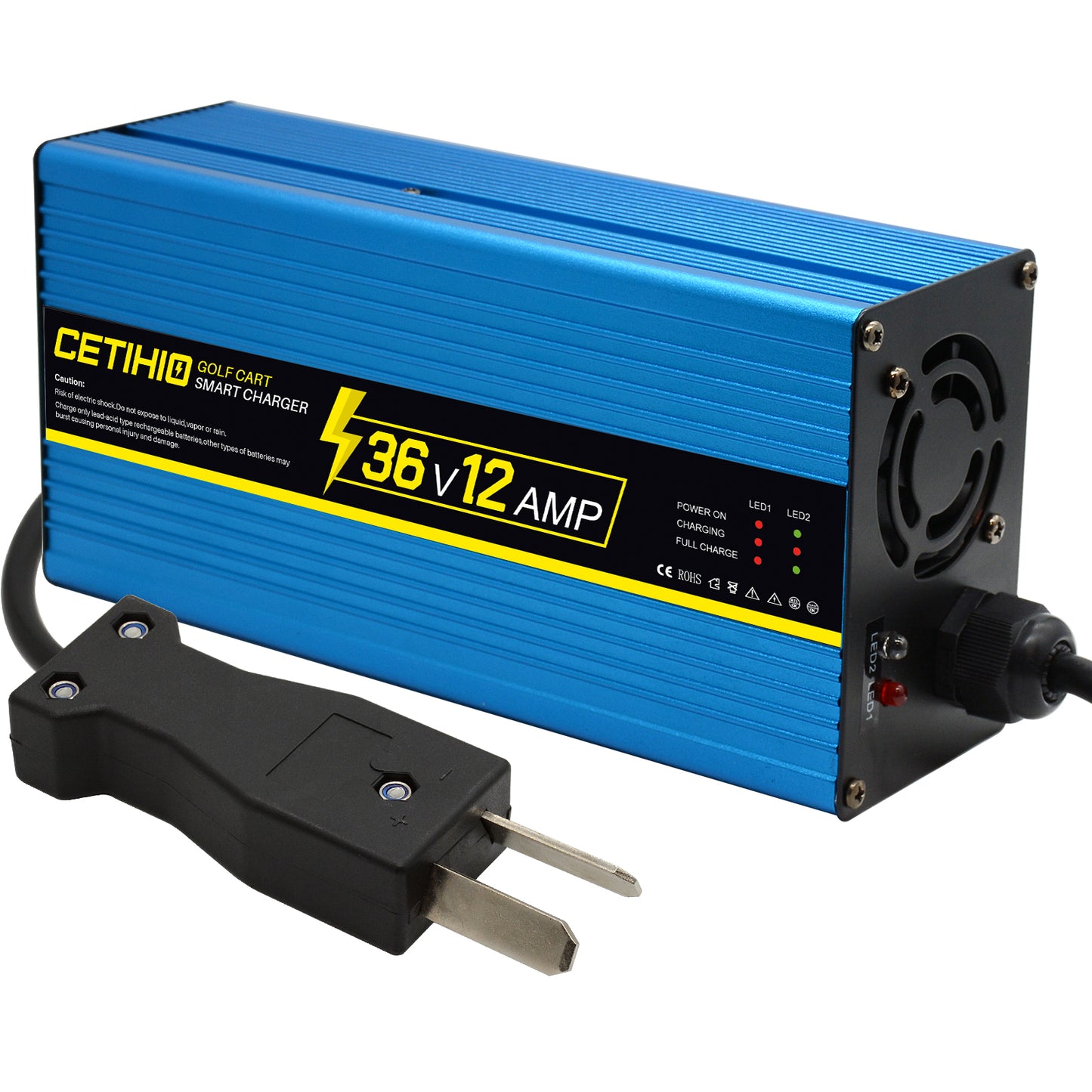 36 Volt 12 Amp Golf Cart Battery Charger for Club Car