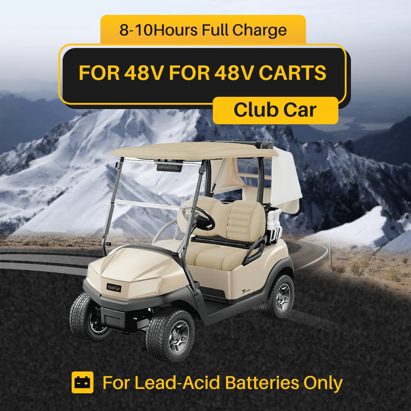 48 Volt 10 Amp Golf Cart Battery Charger for EZGO RXV&TXT